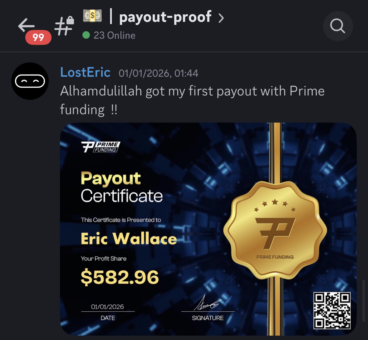 Discord Payout 13